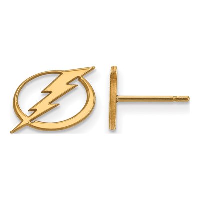 Tampa Bay Lightning Gold-Plated Sterling Silver Earrings