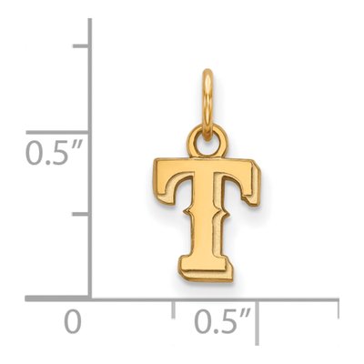 Texas Rangers Gold-Plated Sterling Silver Extra Small Pendant – view 2