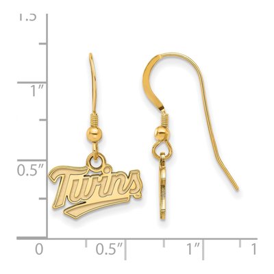 Minnesota Twins Gold-Plated Sterling Silver Dangle Earrings – view 2