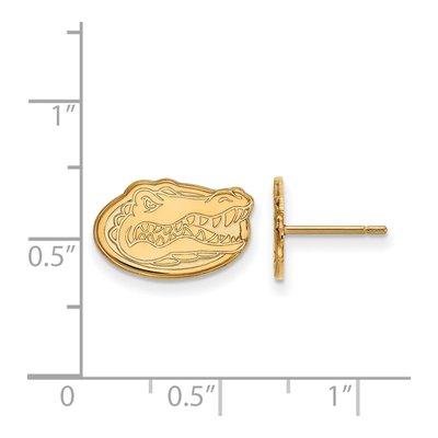 University of Florida Gold-Plated Sterling Silver Of Gators Stud Earrings – view 2