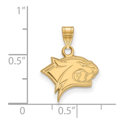 University of New Hampshire Gold-Plated Sterling Silver Wildcat Small Pendant – view 2