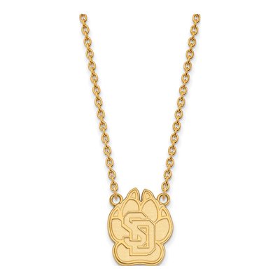 University of South Dakota Gold-Plated Sterling Silver Large Necklace