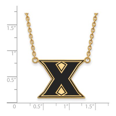 Xavier University Gold-Plated Sterling Silver Large Letter X Necklace – view 2
