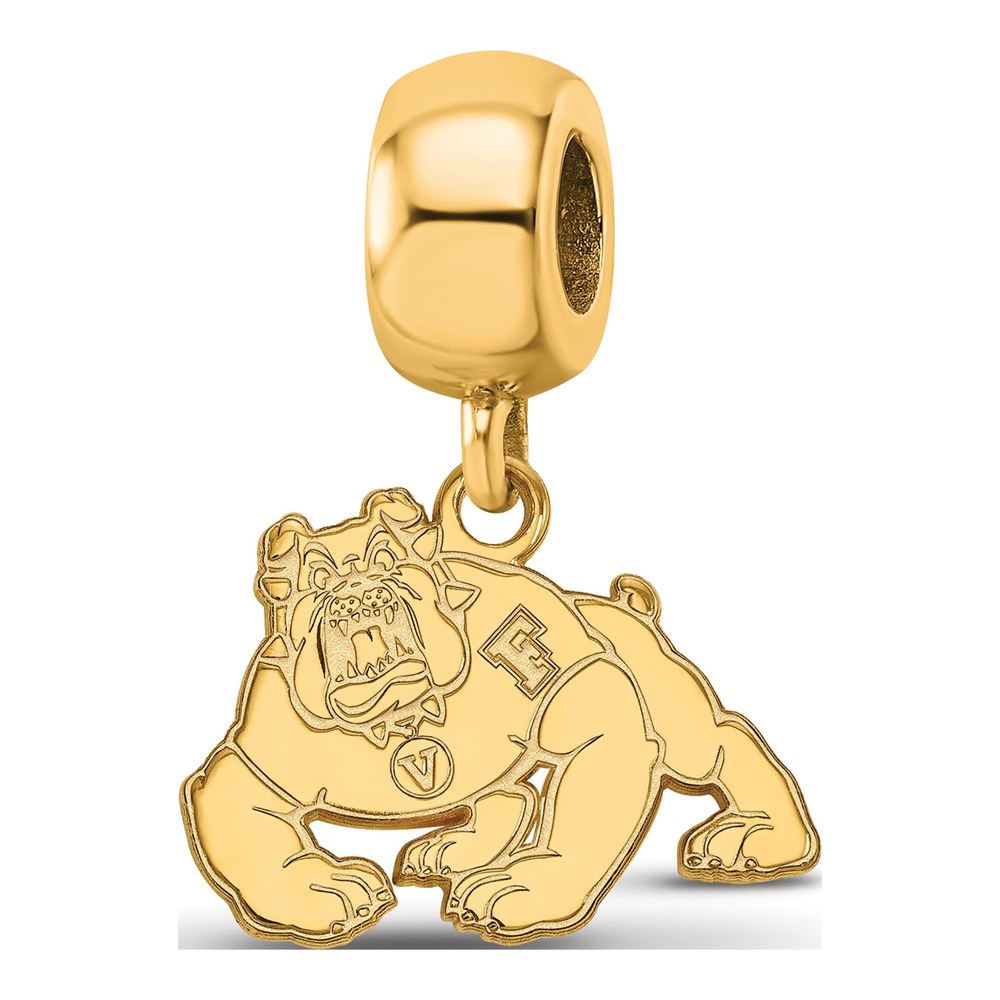 Fresno State Bulldog Dangle Bead Charm