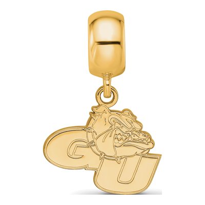 Gonzaga University Gold-Plated Sterling Silver Small Bulldog Dangle Bead – view 4