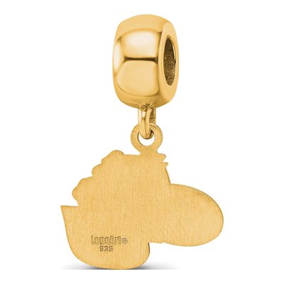 Gonzaga University Gold-Plated Sterling Silver Small Bulldog Dangle Bead – view 5
