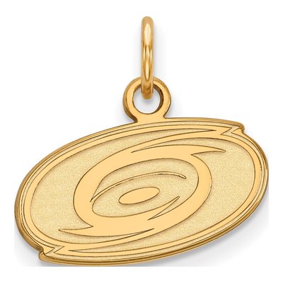 Carolina Hurricanes Gold-Plated Sterling Silver Extra Small Pendant