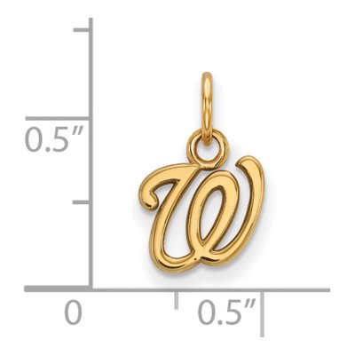 Washington Nationals Gold-Plated Sterling Silver Extra Small Pendant – view 2