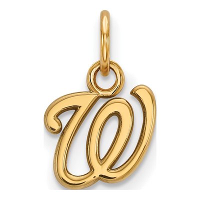 Washington Nationals Gold-Plated Sterling Silver Extra Small Pendant