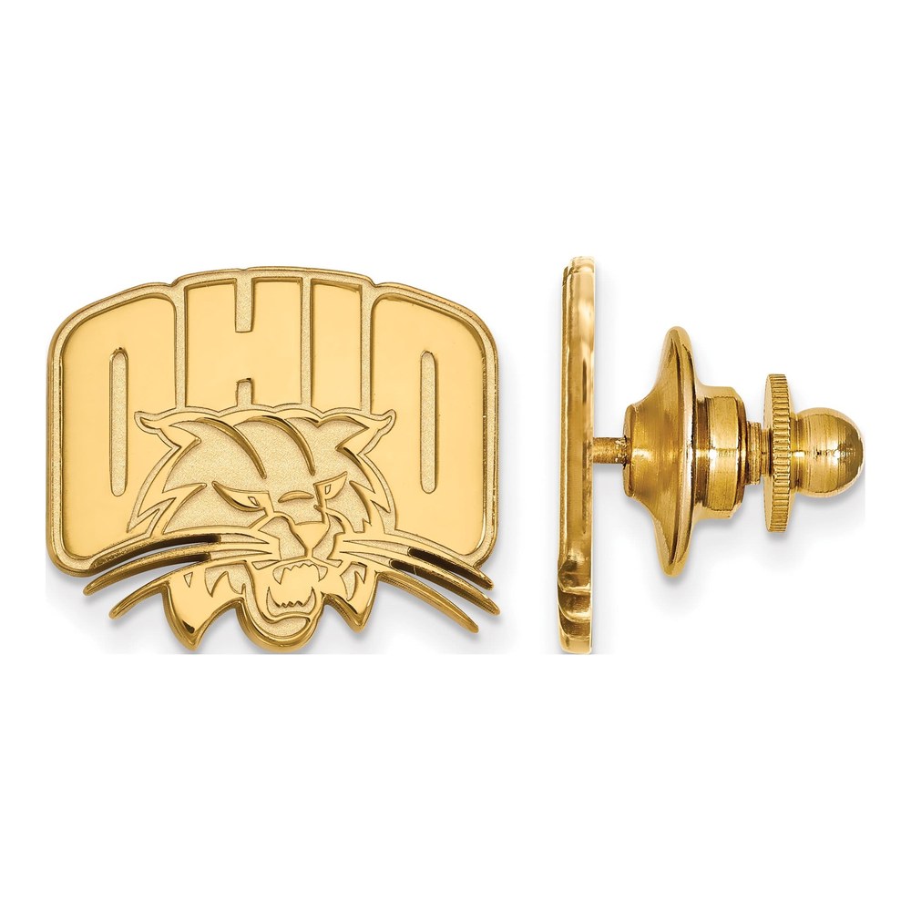 Sterling Silver Gold-Plated Logoart Ohio University Lapel Pin