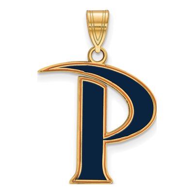 Pepperdine University Gold-Plated Sterling Silver Large Letter P Pendant