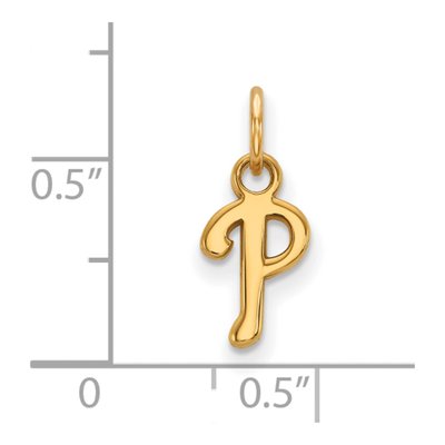 Philadelphia Phillies Gold-Plated Sterling Silver Extra Small Pendant – view 2
