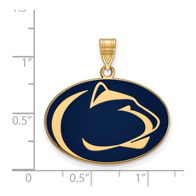 Pennsylvania State University Gold-Plated Sterling Silver Large Penn Lion Pendant – view 2