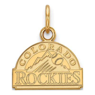 Colorado Rockies Gold-Plated Sterling Silver Extra Small Pendant
