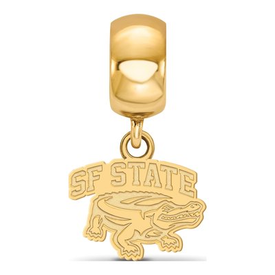 San Francisco State University Gold-Plated Sterling Silver Extra Small San Dangle Bead – view 3