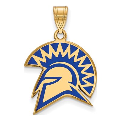 San Jose State University Gold-Plated Sterling Silver Large San Spartan Pendant