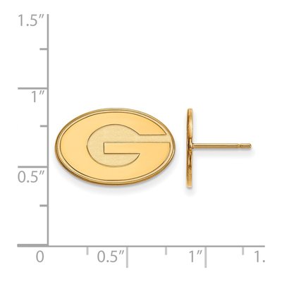 University of Georgia Gold-Plated Sterling Silver Letter G Stud Earrings – view 2