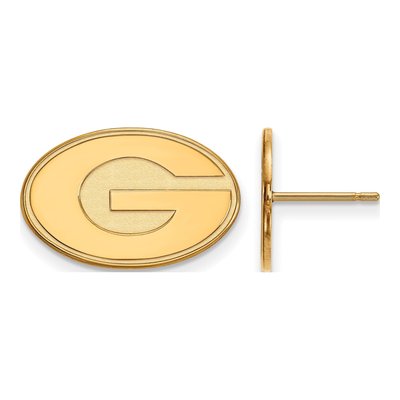 University of Georgia Gold-Plated Sterling Silver Letter G Stud Earrings