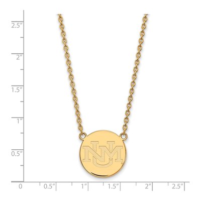 University of New Mexico Gold-Plated Sterling Silver Large Pendant Necklace – view 2