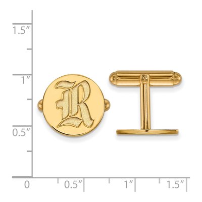Rice University Letter R Cuff Links – view 2