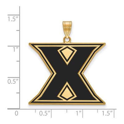 Xavier University Gold-Plated Sterling Silver Extra Large Letter X Pendant – view 2