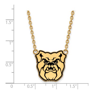 Butler University Gold-Plated Sterling Silver Large Bulldogs Pendant Necklace – view 2