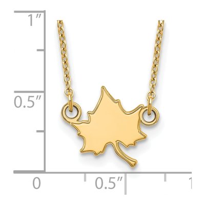 Indiana State University Gold-Plated Sterling Silver Small I-S Pendant Necklace – view 3
