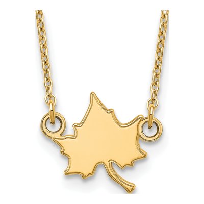 Indiana State University Gold-Plated Sterling Silver Small I-S Pendant Necklace