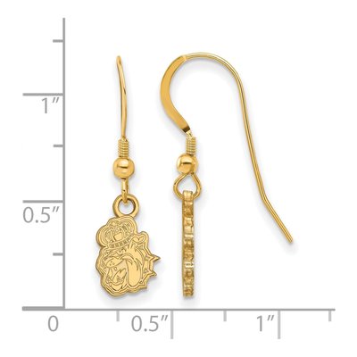 James Madison University Gold-Plated Sterling Silver Duke Dog Earrings – view 2