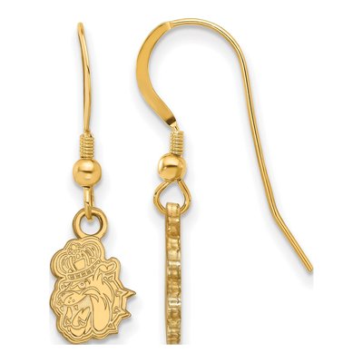 James Madison University Gold-Plated Sterling Silver Duke Dog Earrings