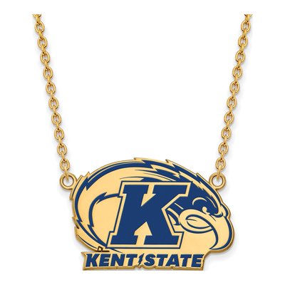 Kent State University Gold-Plated Sterling Silver Large Enamel Pendant Necklace