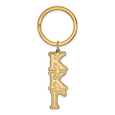 Kappa Kappa Gamma Sterling Silver Gold-Plated Key Ring
