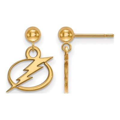 Tampa Bay Lightning Gold-Plated Sterling Silver Earrings