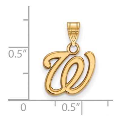 Washington Nationals Gold-Plated Sterling Silver Small Pendant – view 2