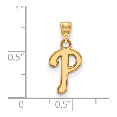 Philadelphia Phillies Gold-Plated Sterling Silver Small Pendant – view 3