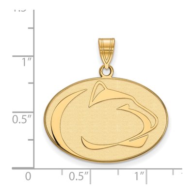Pennsylvania State University Gold-Plated Sterling Silver Large Penn Lion Pendant – view 2