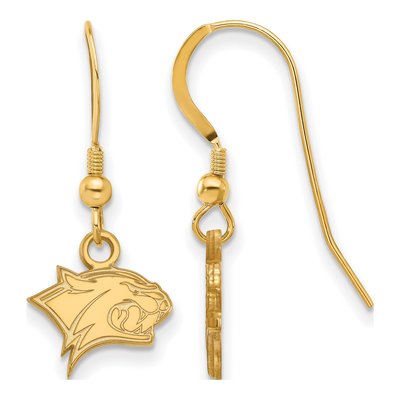 University of New Hampshire Gold-Plated Sterling Silver UNH Wildcat Earrings