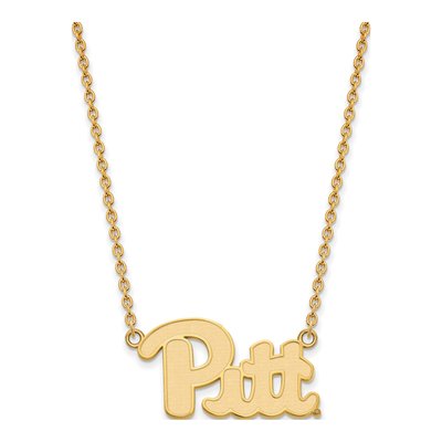 University of Pittsburgh Gold-Plated Sterling Silver Pitt Panthers Large Pendant Necklace – view 2