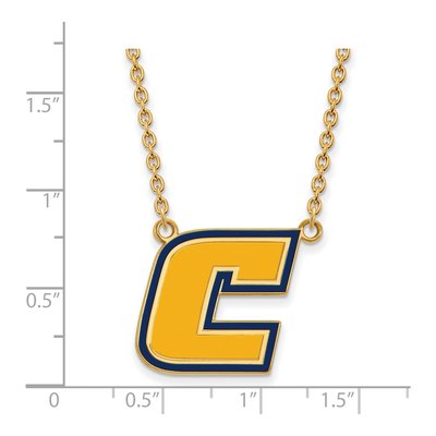 UTC Chattanooga Letter C Pendant Necklace, 18in – view 2