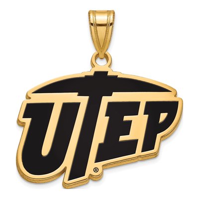 UTEP Miners Enamel Pendant