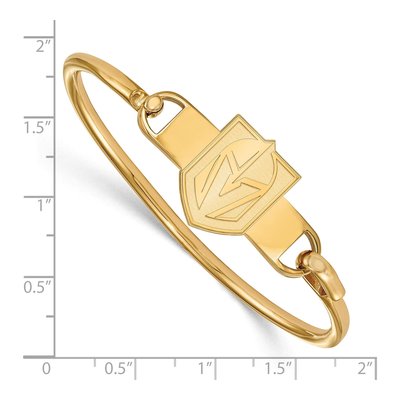 Vegas Golden Knights Gold-Plated Sterling Silver Bangle Bracelet – view 2