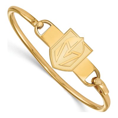 Vegas Golden Knights Gold-Plated Sterling Silver Bangle Bracelet