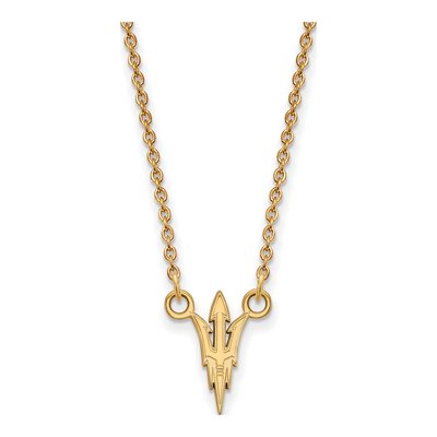 Arizona State University Gold-Plated Sterling Silver Pitchfork Pendant