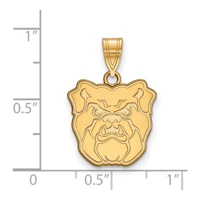 Butler University Gold-Plated Sterling Silver Medium Bulldogs Pendant – view 2