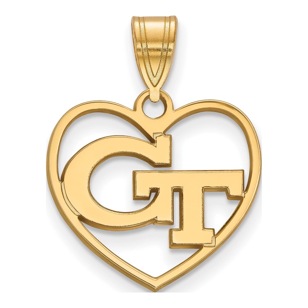 Georgia Tech G-T Heart Pendant
