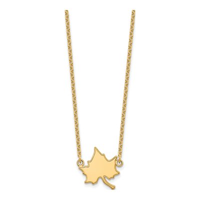 Indiana State University Gold-Plated Sterling Silver I-S Large Pendant Necklace – view 2