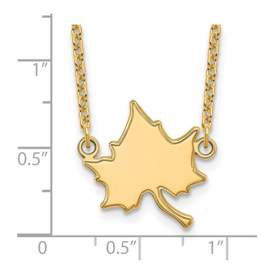 Indiana State University Gold-Plated Sterling Silver I-S Large Pendant Necklace – view 3