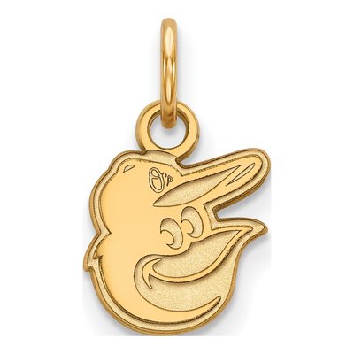 Baltimore Orioles Gold-Plated Sterling Silver Extra Small Cap Pendant