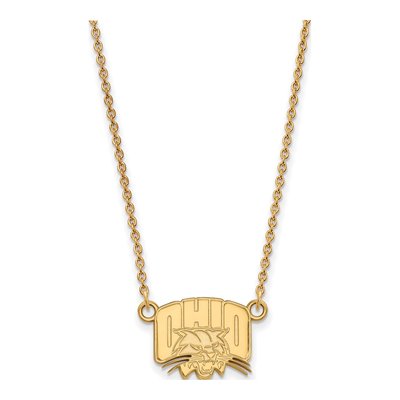 Ohio University Gold-Plated Sterling Silver Small Pendant Necklace