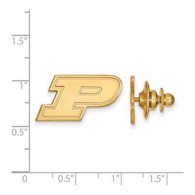Purdue University Letter P Lapel Pin – view 3
